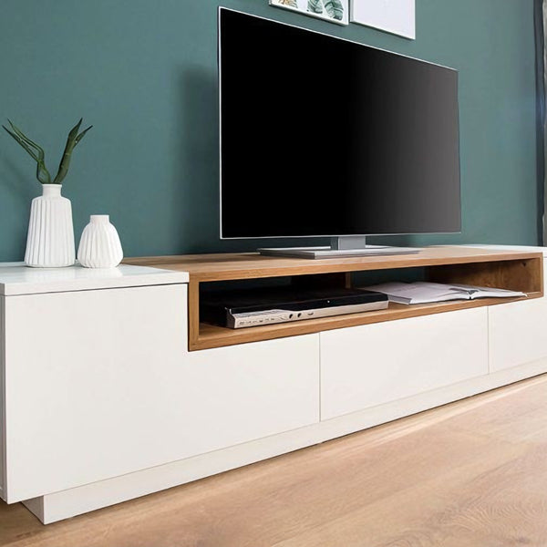 TV unit 180×40 cm - white beige - tv17 