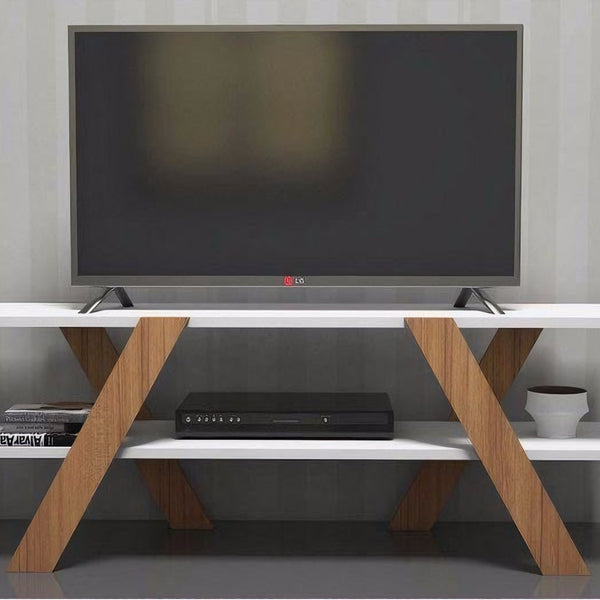 TV unit 120×50 cm - white beige - tv6