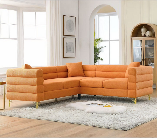 L-shaped corner 3 pieces 235x235 cm - Orange - km 332 