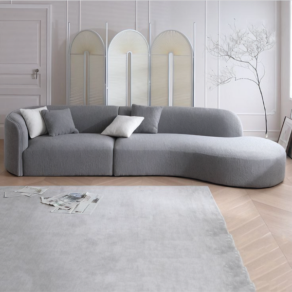 L-shaped corner 2 pieces 100x230 cm - Grey - Km 281 