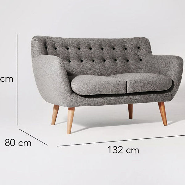 Beech wood sofa 132×82 cm - gray - WS 34