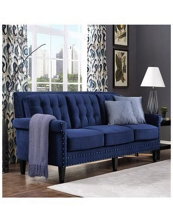 Multi-size beech wood sofa - navy