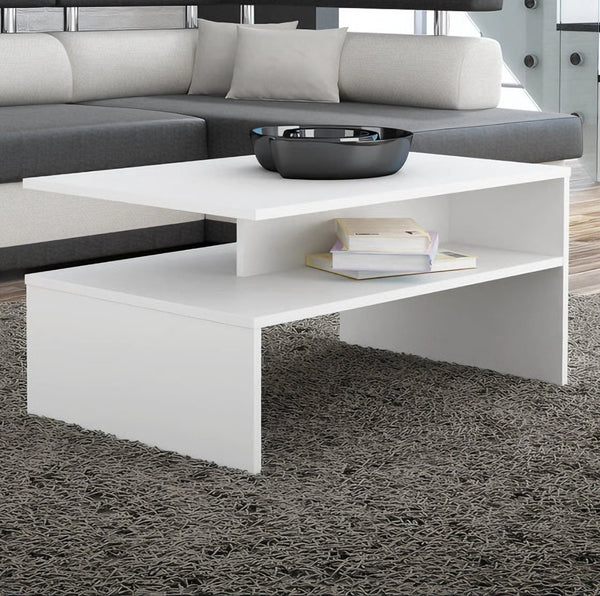 Living room table 100 x 50 cm - white - ta 9