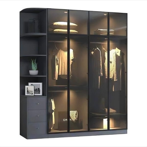 دولاب ملابس 4 ضلفة 220×180 سم - wardrobe13