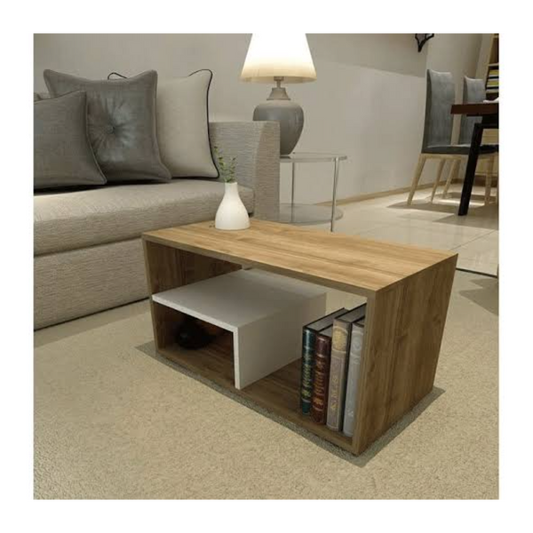 Sofa table 100×50 cm - white beige - ta5