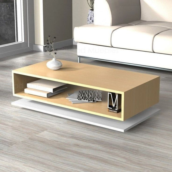 Sofa table 100×50 cm - white beige - ta5