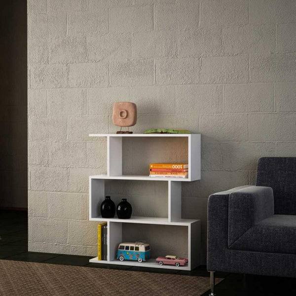 Steel bookcase, 4 shelves, 180×60 cm - black - E22