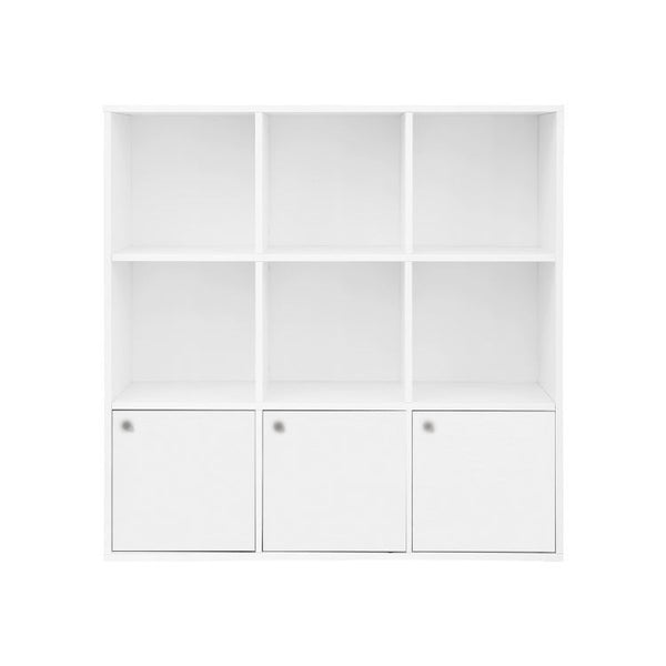 Steel bookcase, 4 shelves, 180×60 cm - black - E22