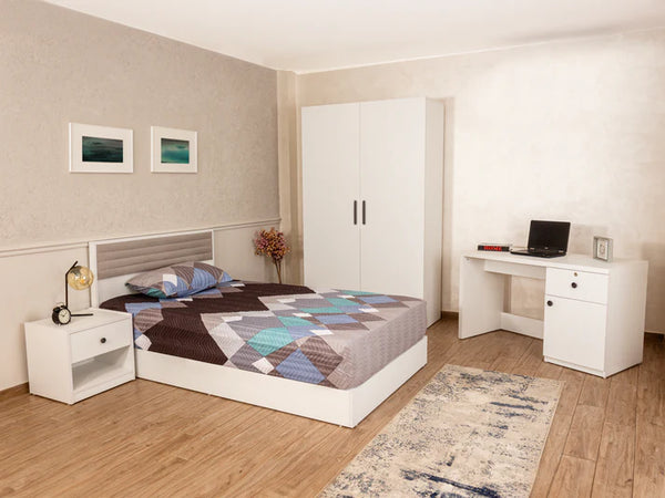 White and Wooden Bedroom - MR3 