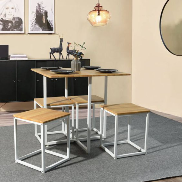 5 piece dining set - black brown - sst88