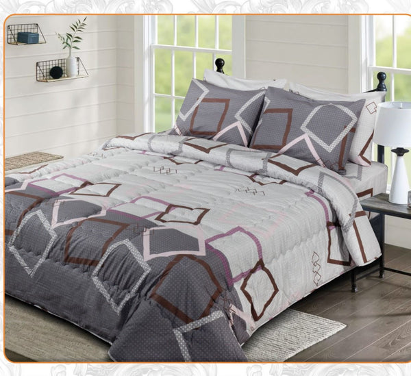 4Bed Quilt Mixed Cotton - 4147