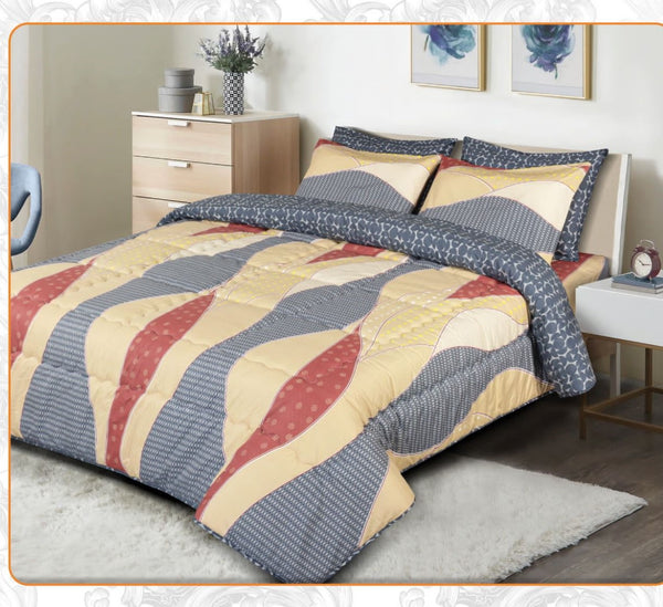 4Bed Quilt Mixed Cotton - 4147