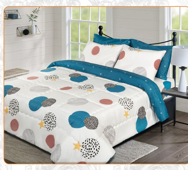 4Bed Quilt Mixed Cotton - 4147