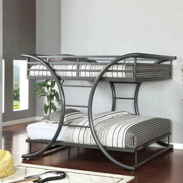 Metal bed 200 x 180 cm - black - Bed.21