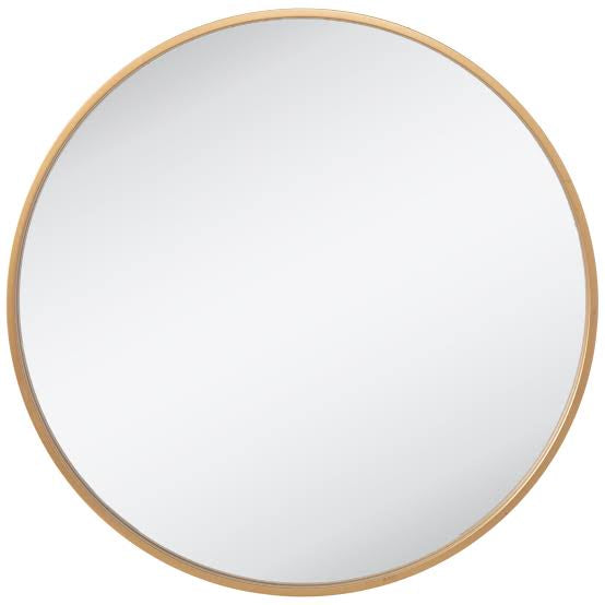 Round steel mirror 80 x 80 cm - black transparent sst32