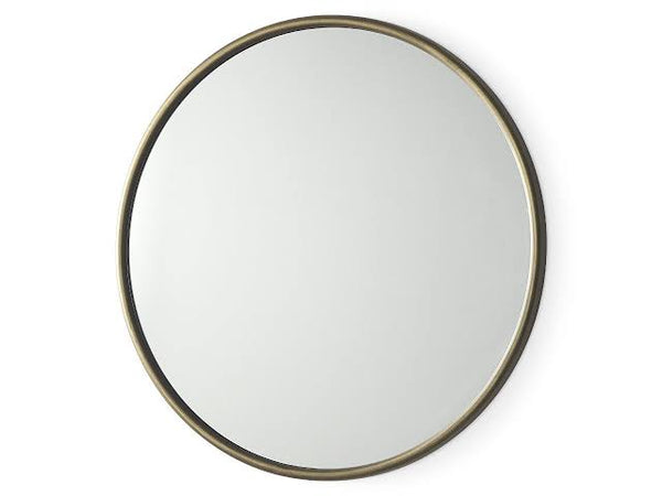 Round steel mirror 80 x 80 cm - black transparent sst32