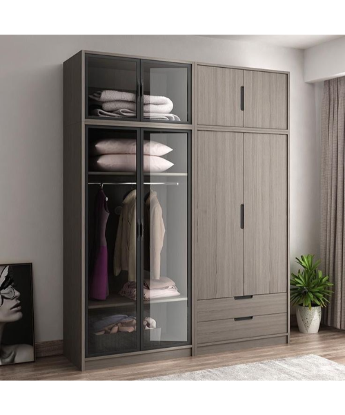 دولاب ملابس 4 ضلفة 220×160 سم  - wardrobe36