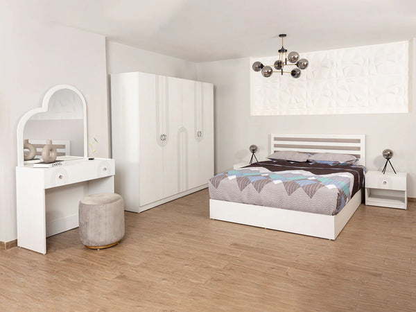 White and Wooden Bedroom - MR3 