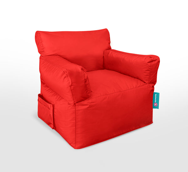 Royal Waterproof Bean Bag Chair 90×90 cm - Red - HMW005RD